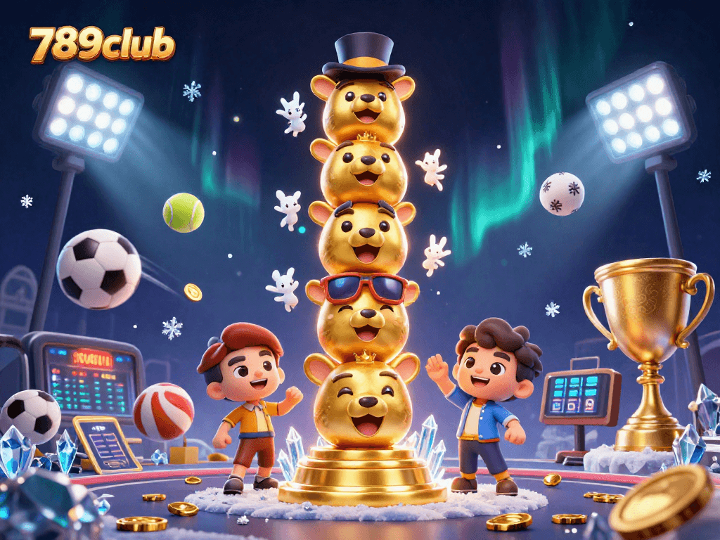 Play exciting games at 789club with vibrant casino elements and rich 3D illustration.