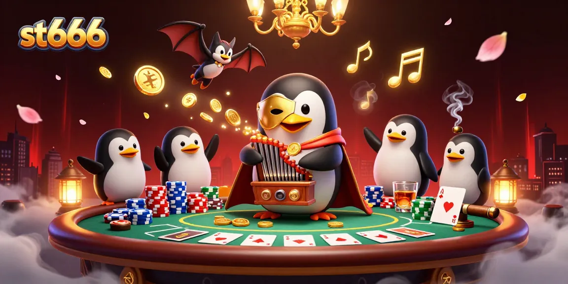 Experience exciting gaming action with st666 in a vibrant 3D casino scene.