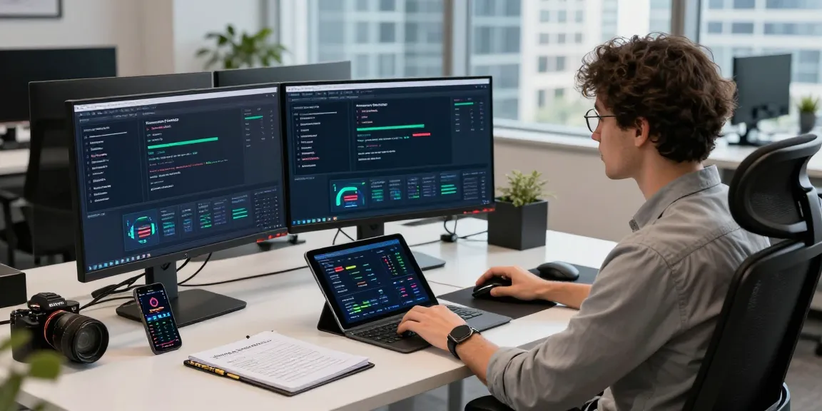 Bungee Exchange workspace showcasing a professional managing cross-chain transactions with advanced tech and market analytics.