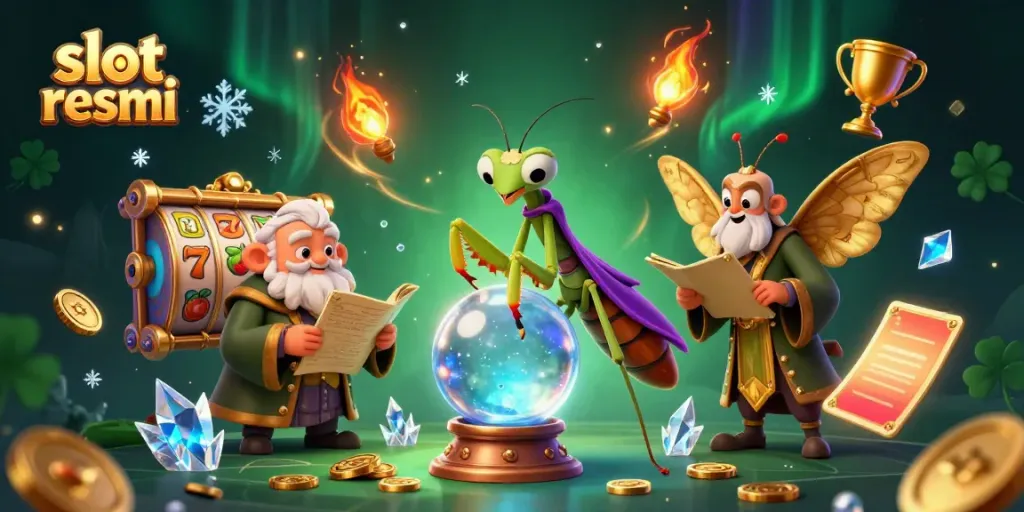 Experience the magic of slot resmi with vibrant characters, dynamic elements, and a mystical ambiance.