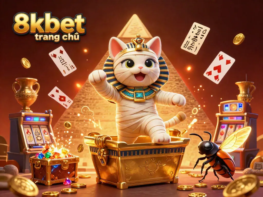 Experience thrilling gaming action at 8xbet trang chủ with a lively Pyramid casino scene bursting with excitement.