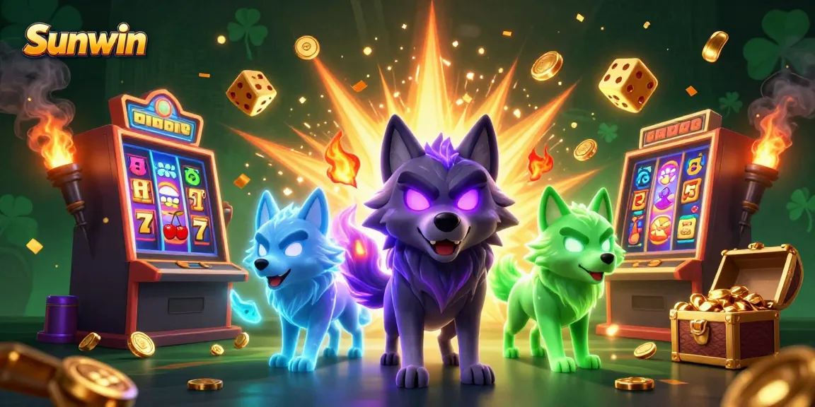 Experience thrilling gaming with Sunwin's dynamic casino scene featuring glittering jackpots and vibrant atmosphere.